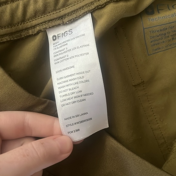 FIGS ZAMORA JOGGERS SCRUBS PANTS WOMENS LARGE - Picture 9 of 10